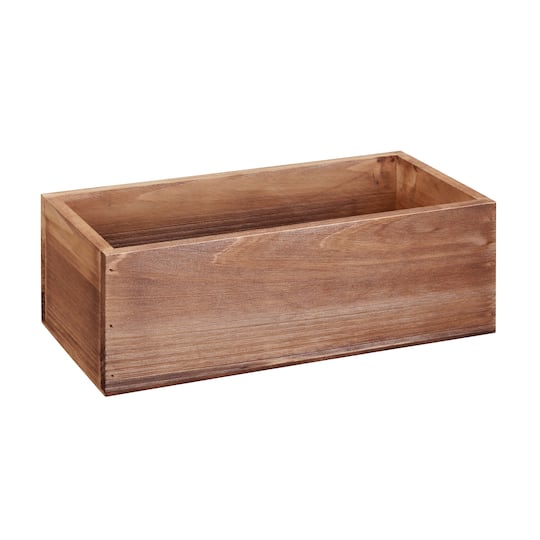 12" x 5.75" x 4" Pallet Wood Bin by Make Market®